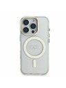 Guess Guess PC/TPU Electroplacat Suport Ramă Cameră MagSafe Carcasă spate cu Fundal Schimbabil pentru iPhone 16 Pro