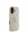 Guess Guess PU 4G Metal Logo Strap Carcasă spate pentru iPhone 16 Roz