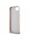 Guess Guess PU Fixed Glitter 4G Metal Logo Carcasă spate pentru iPhone 16e Roz
