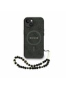 Guess Guess PU Piele 4G Inel Colorat Curea MagSafe Carcasă Spate pentru iPhone 13 Negru