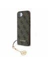 Guess Guess 4G Charm Carcasă Spate pentru iPhone 16e Ton pe Ton Maro