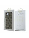 Guess Guess 4G Charm Carcasă Spate pentru iPhone 16e Ton pe Ton Maro