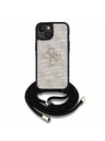 Guess Guess PU 4G Metal Logo Curea Crossbody Carcasă Spate pentru iPhone 15 Roz