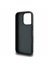 Guess Guess PU Grained Trandafiri 4G Metal Logo Carcasă Spate pentru iPhone 16 Pro Negru