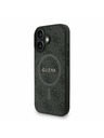 Guess Guess PU Piele 4G Inel Colorat Curea MagSafe Carcasă Spate pentru iPhone 16 Negru