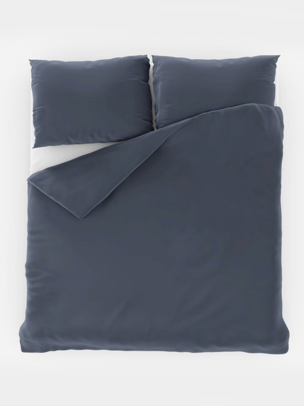 Kvalitex Lenjerie de pat franceză satinată LUXURY COLLECTION 1+2, 220x200, 70x90cm gri închis