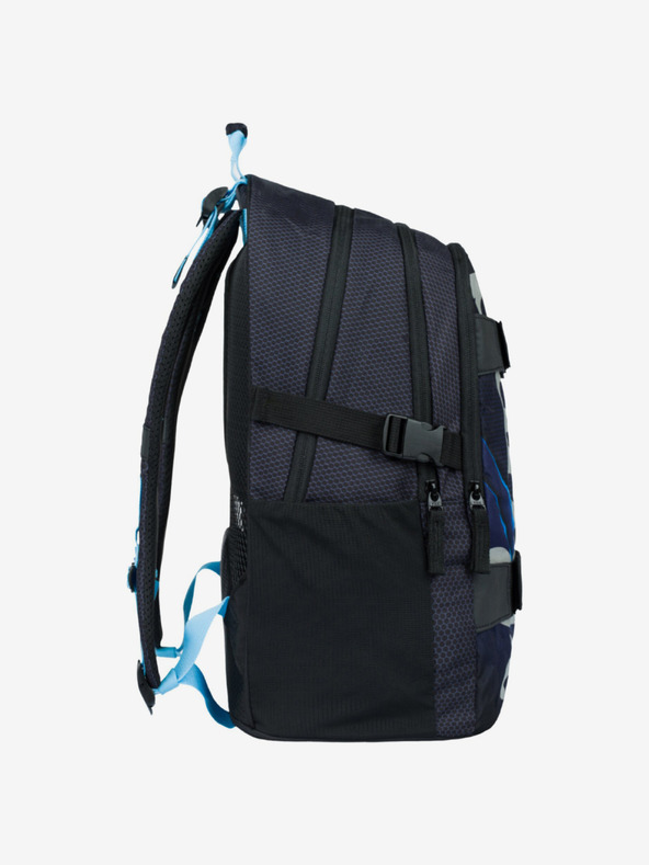 BAAGL  Black 3 set skate bluelight: rucsac, penar, geantă Baagl