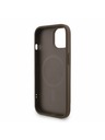 Guess Guess PU Piele 4G Inel Colorat Curea MagSafe Carcasă Foto pentru iPhone 15 Maro