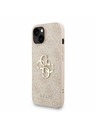 Guess Guess PU 4G Metal Logo Curea Carcasă Foto pentru iPhone 15 Roz