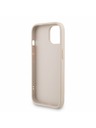Guess Guess PU 4G Metal Logo Curea Carcasă Foto pentru iPhone 15 Roz