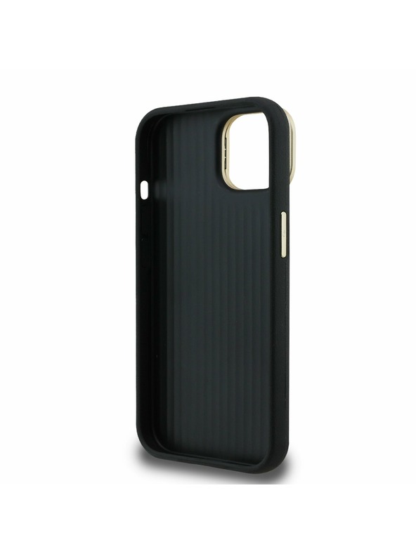 Guess Guess PU Grained 4G Logo Stand Carcasă Foto pentru iPhone 13 Negru