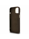 Guess Guess PU 4G Metal Logo Stand Carcasă Foto pentru iPhone 13 Maro