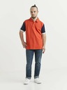 Celio Tricou polo albastru și portocaliu pentru bărbați Celio