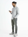 Celio Cămașă Celio Bapik gri deschis pentru bărbați