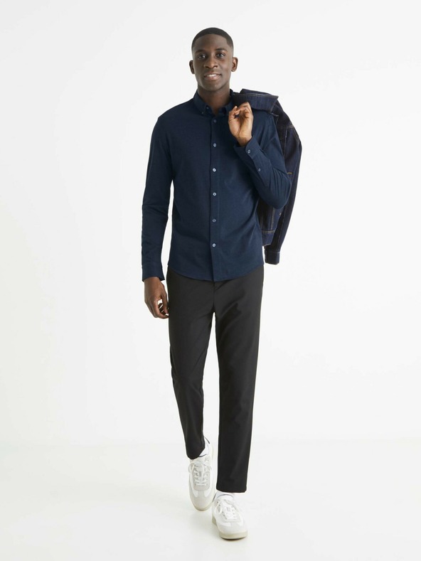 Celio Cămașă Celio Bapik albastru închis pentru bărbați