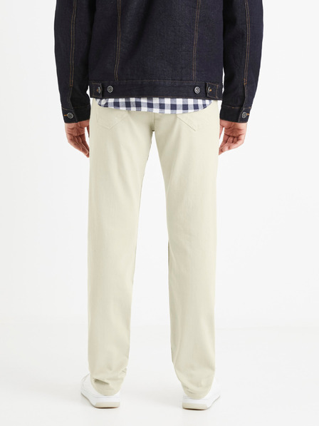 Celio Pantaloni bărbați Cream Celio Vopry1