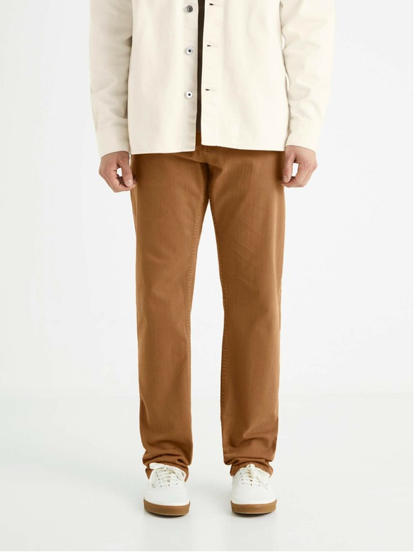 Celio Blugi pentru bărbați, maro, cu croială dreaptă Celio Vopry1