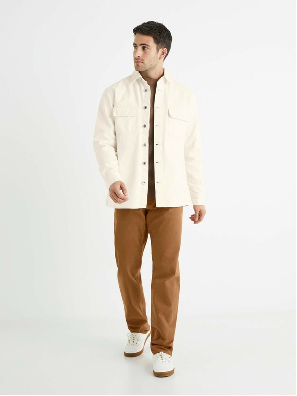 Celio Blugi pentru bărbați, maro, cu croială dreaptă Celio Vopry1