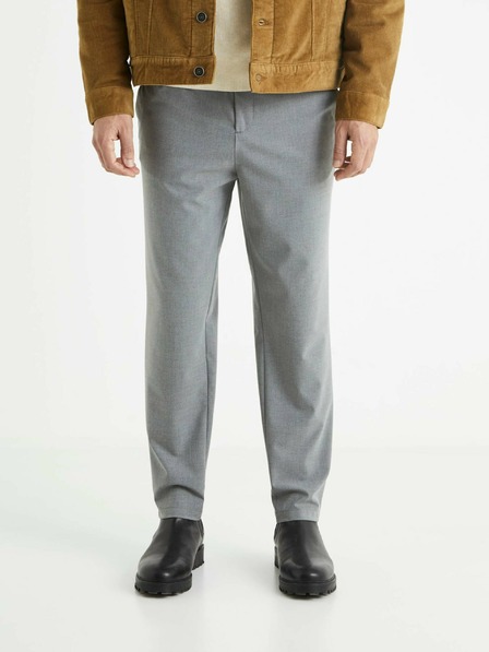 Celio Pantaloni gri pentru bărbați Celio 24H Bocal