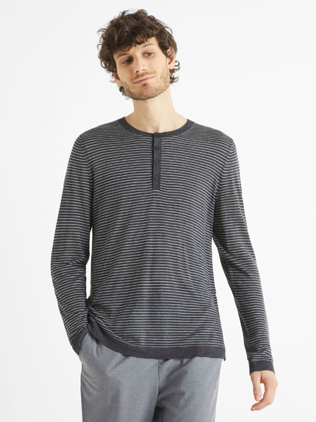 Celio Pulover cu dungi Celio Bestripe gri închis pentru bărbați