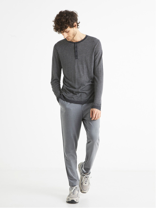 Celio Pulover cu dungi Celio Bestripe gri închis pentru bărbați