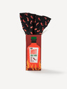 Celio Pantaloni scurți negri cu model pentru bărbați în pachet cadou Celio Hot chilli sauce