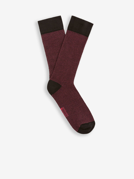 Celio Șosete înalte cu model burgundy pentru bărbați Celio Vicaire