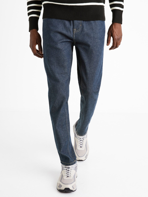 Celio Blugi slim fit albastru închis pentru bărbați Celio C25 Donew