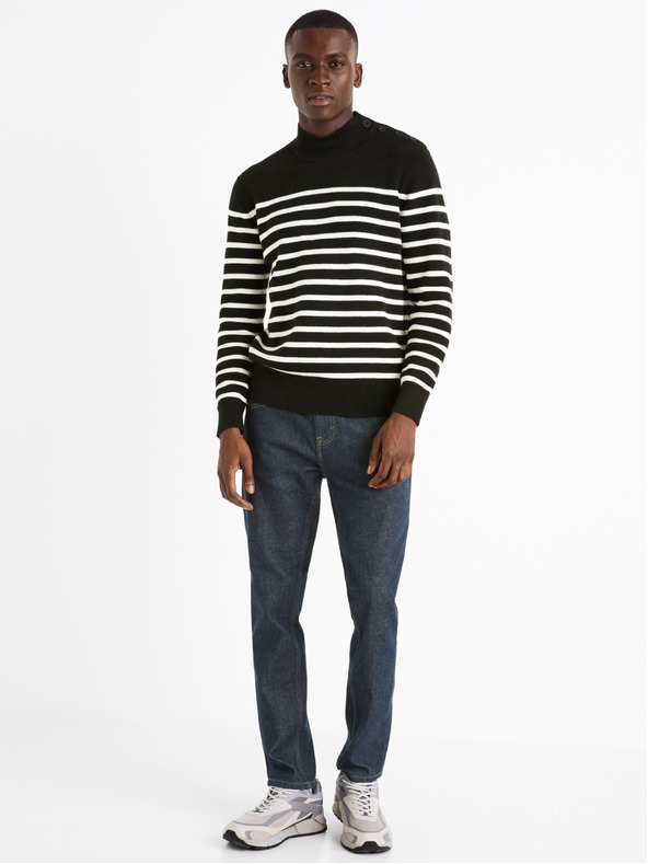 Celio Blugi slim fit albastru închis pentru bărbați Celio C25 Donew