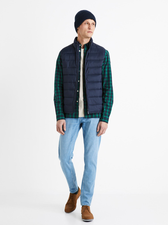 Celio Blugi slim fit albastru deschis pentru bărbați Celio C25 Dosoft25