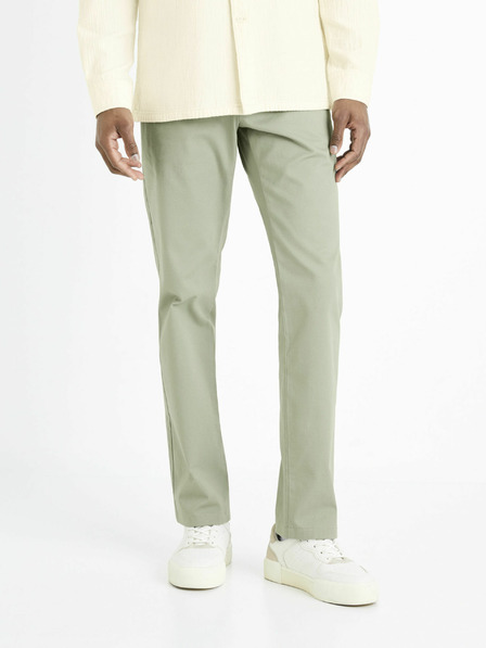 Celio Pantaloni pentru bărbați verde deschis Celio Tohenri