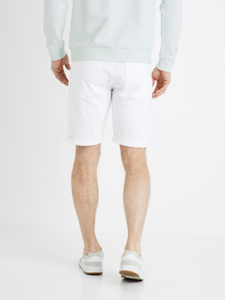 Celio Pantaloni scurți din denim albi pentru bărbați Celio Dofirstbm