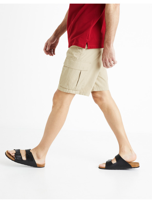Celio Pantaloni scurți bej pentru bărbați Celio Fostopbm
