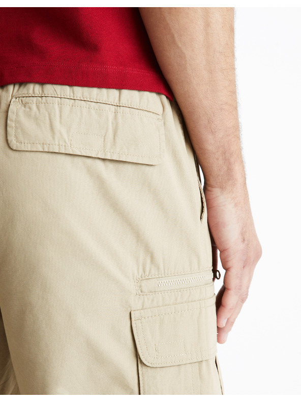 Celio Pantaloni scurți bej pentru bărbați Celio Fostopbm