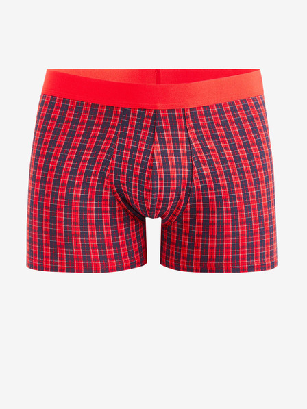 Celio Boxer roșu în carouri pentru bărbați Celio Fibocar