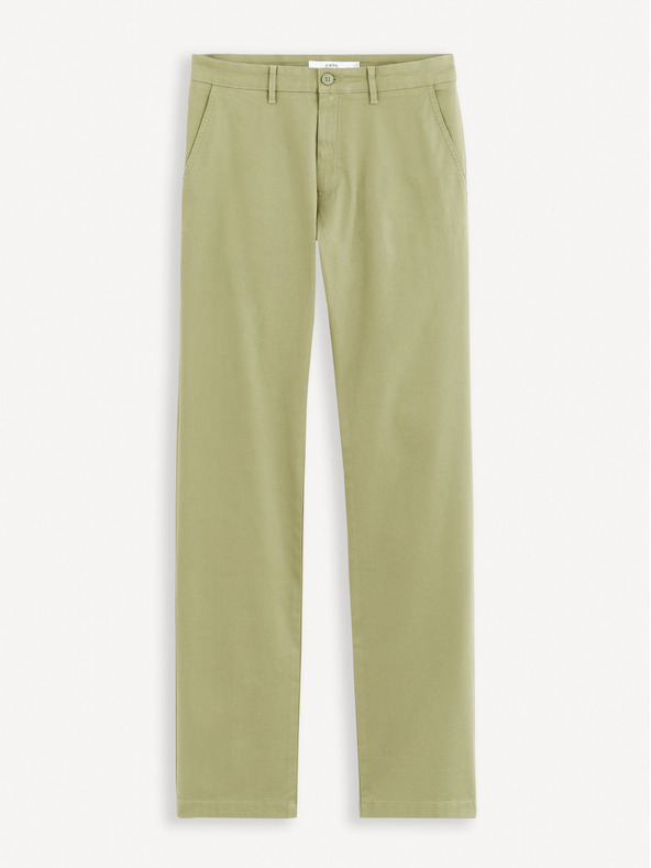 Celio Pantaloni Chino pentru bărbați, verde deschis Celio Tohenri