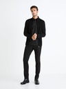 Celio Cardigan bărbătesc negru cu fermoar din amestec de lână Celio Fecardinos