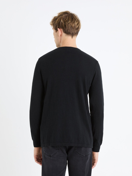 Celio Pulover basic negru pentru bărbați Celio Fepax