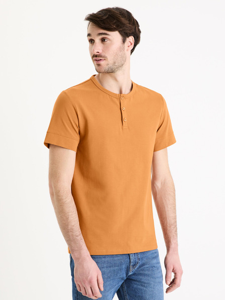 Celio Tricou de bază pentru bărbați, maro Celio Geley