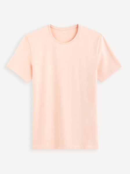 Celio Tricou de bază roz pentru bărbați Celio Neunir