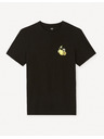 Celio Tricou negru pentru bărbați Celio Jelime
