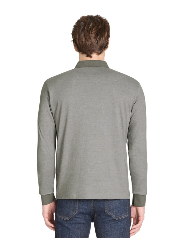 Celio Tricou polo bărbătesc cu mânecă lungă gri Celio Janime