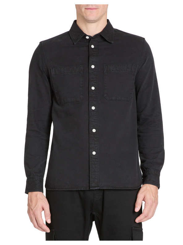 Celio Tricou negru din bumbac pentru bărbați Celio Janime