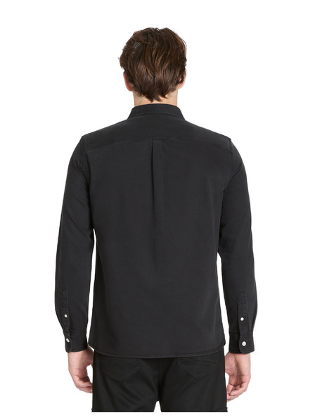 Celio Tricou negru din bumbac pentru bărbați Celio Janime