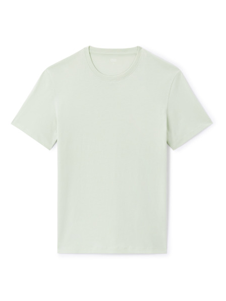 Celio Cămașă de bumbac verde deschis pentru bărbați Celio Tebase