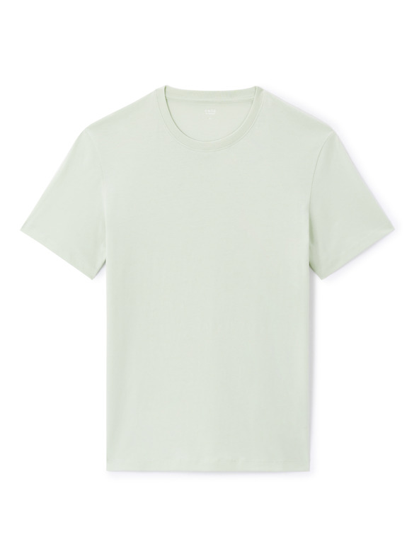 Celio Cămașă de bumbac verde deschis pentru bărbați Celio Tebase