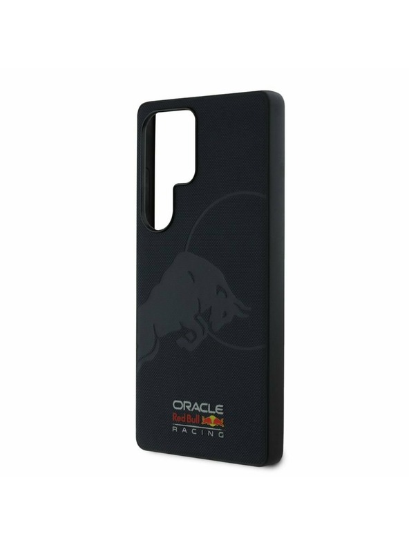 Oracle Red Bull Racing Red Bull Husă din Piele cu Logo Debossat și Plasă MagSafe pentru Samsung Galaxy S25 Ultra Bleumarin