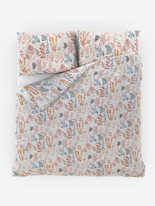 Kvalitex Satin French Bedding Luxury Collection 1+2, 240x200, 70x90cm Coral Garden Kvalitex