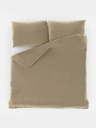 Kvalitex Satin French Extended Bedding LUXURY COLLECTION 1+2, 240x220, 70x90cm Beige