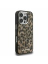 Karl Lagerfeld Karl Lagerfeld IML Leopard MagSafe Carcasă spate pentru iPhone 16 Pro Max Maro
